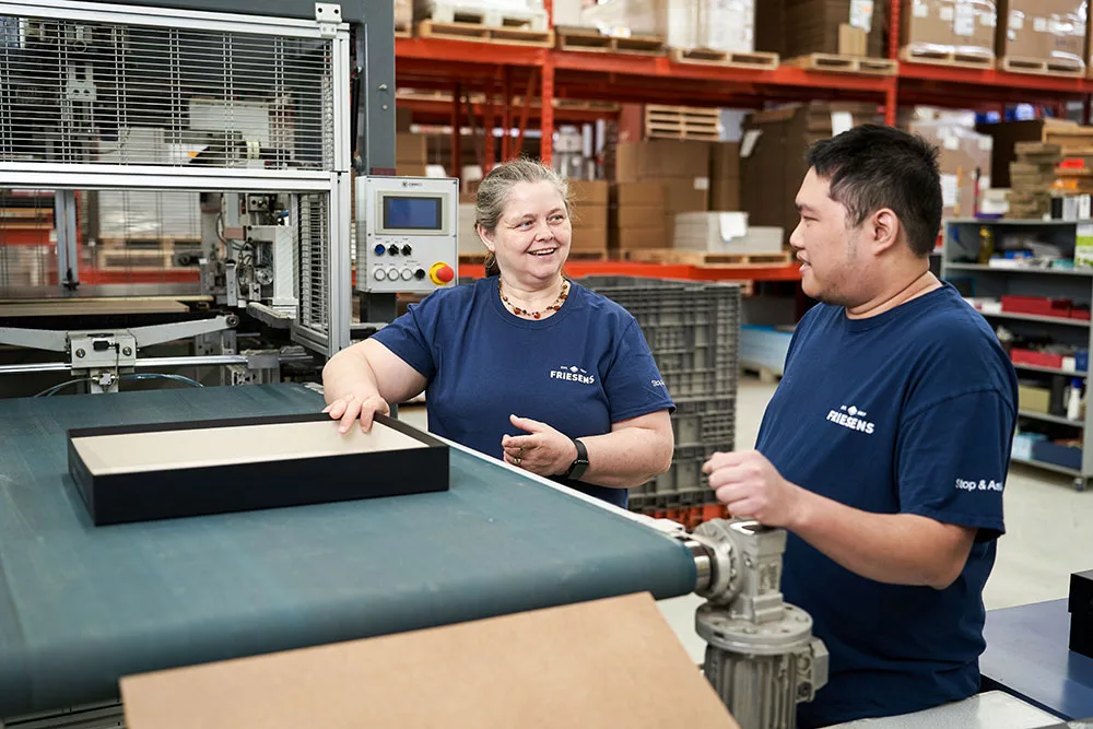 Friesens employees at work